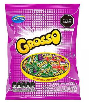 Chicle Surtidos Grosso x 325gr